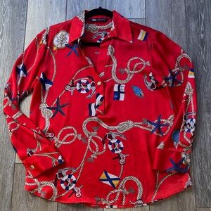 Zara sailor theme blouse